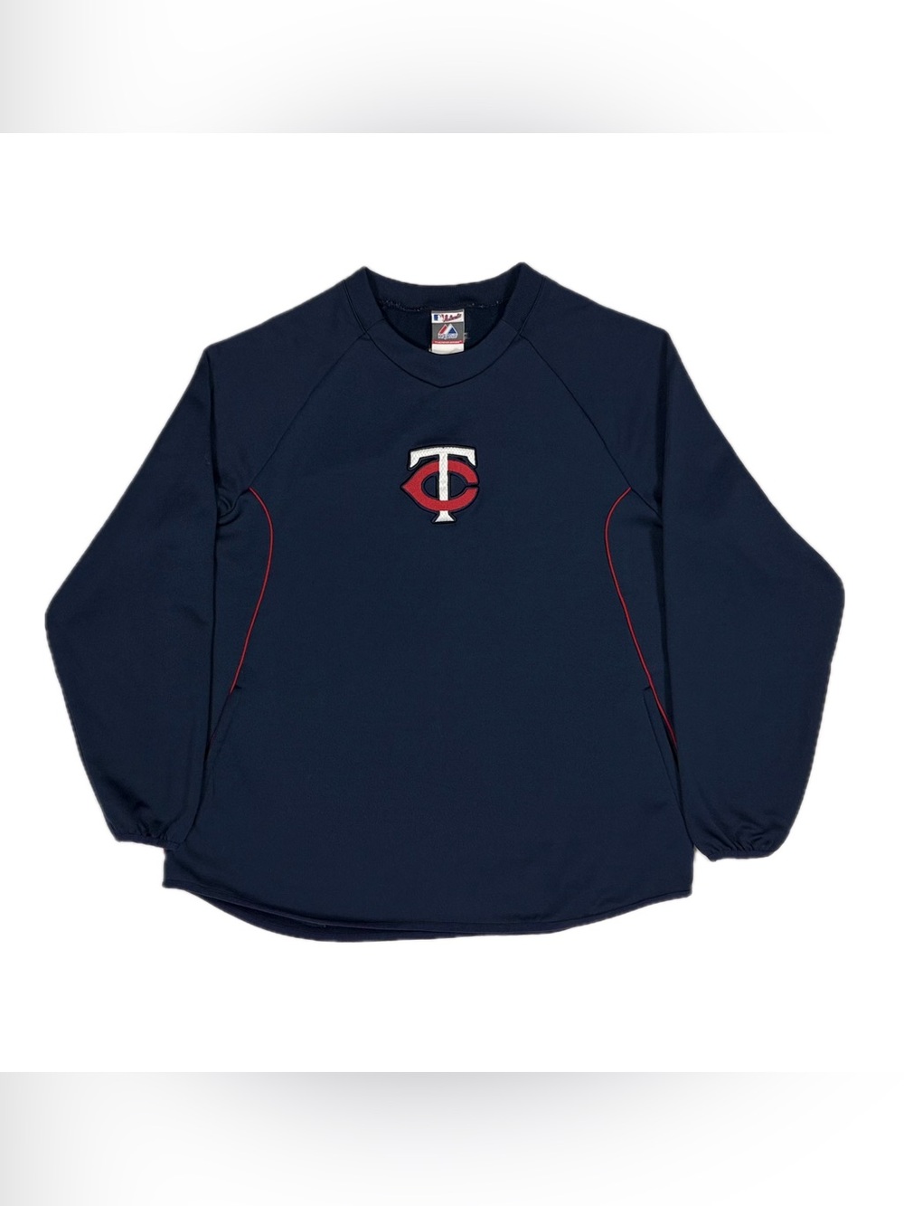 Majestic Authentic Collection Minnesota Twins navy blue therma base shirt men XL